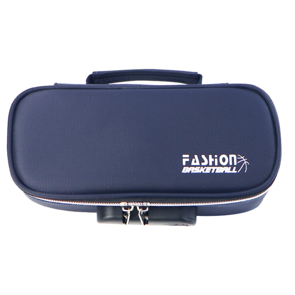 HASTHIP Large Capacity Pencil Case with Combination Lock, 4 Layer Compartments Big Capacity Pencil Pouch for Boys Girls, Waterproof Pencil Box with Pen Insert Compartment for School (Blue) HASTHIP Large Capacity Pencil Case with Combination Lock, 4 Layer Compartments Big Capacity Pencil Pouch for Boys Girls, Waterproof Pencil Box with Pen Insert Compartment for School (Blue)